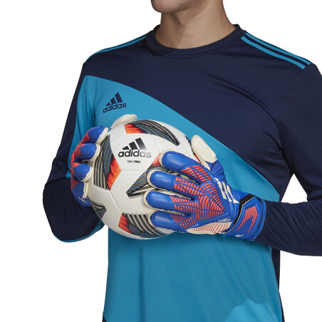 Gants gardien adidas Predator Match bleu rouge