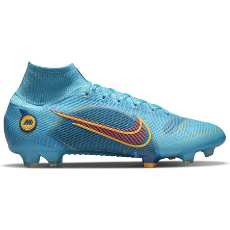 Nike Mercurial Superfly 8 Elite FG bleu jaune