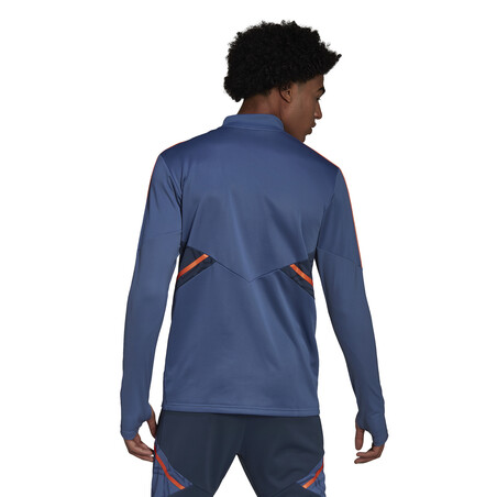 Sweat zippé Manchester United bleu orange 2022/23