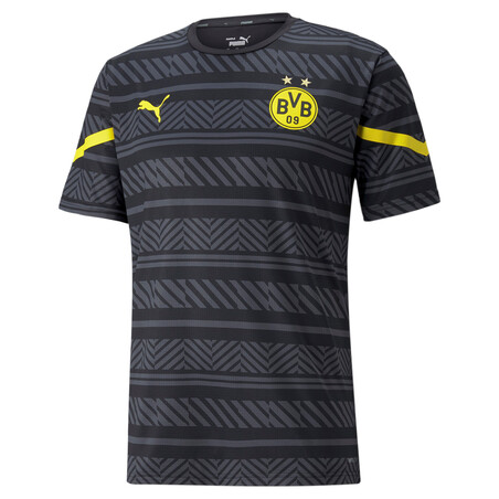 Maillot avant match Dortmund noir jaune 2021/22