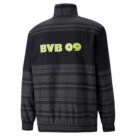 Veste avant match Dortmund noir jaune 2021/22