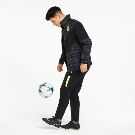 Veste avant match Dortmund noir jaune 2021/22