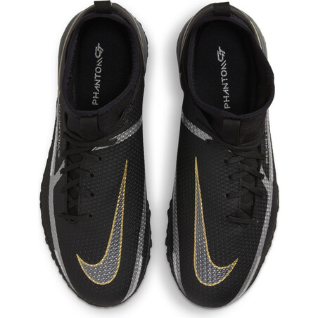 Nike Phantom GT2 junior montante Academy Turf noir or