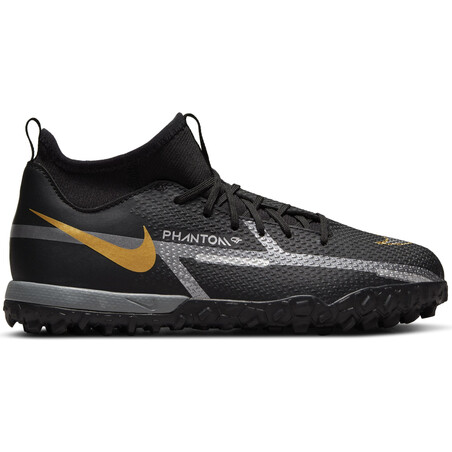 Nike Phantom GT2 junior montante Academy Turf noir or