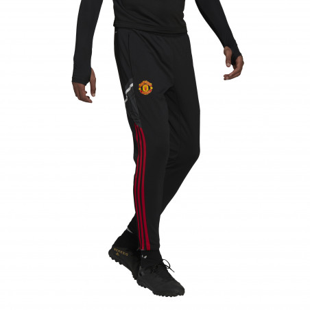 Pantalon survêtement Manchester United noir rouge 2022/23
