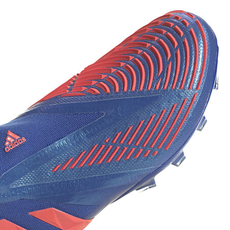 adidas Predator Edge+ AG montante bleu rouge