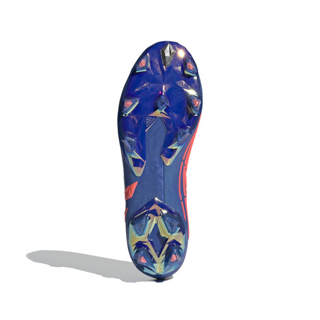 adidas Predator Edge+ montante FG bleu rouge