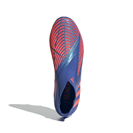 adidas Predator Edge+ montante FG bleu rouge