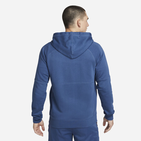 Veste survêtement à capuche Nike F.C. Tribuna Fleece bleu