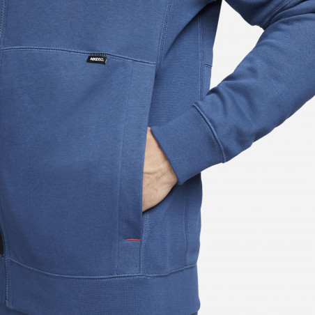Veste survêtement à capuche Nike F.C. Tribuna Fleece bleu