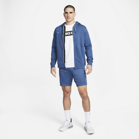 Veste survêtement à capuche Nike F.C. Tribuna Fleece bleu