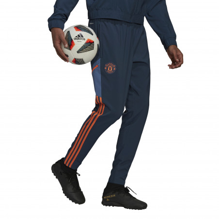 Pantalon survêtement Manchester United woven bleu orange 2022/23