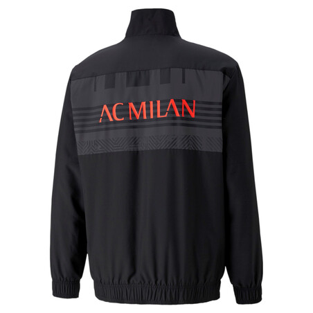 Veste avant match AC Milan noir rouge 2021/22