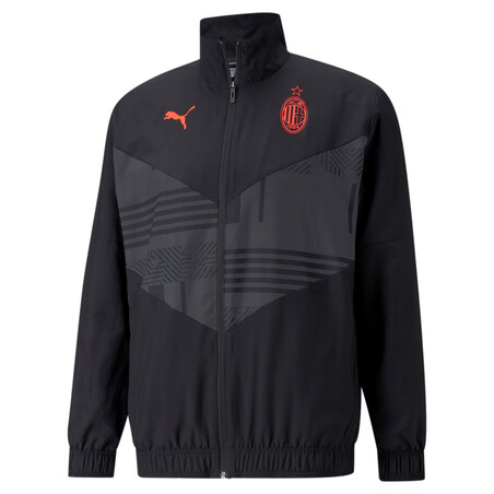 Veste avant match AC Milan noir rouge 2021/22