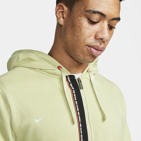 Veste survêtement à capuche Nike F.C. Tribuna Fleece jaune