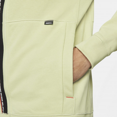 Veste survêtement à capuche Nike F.C. Tribuna Fleece jaune