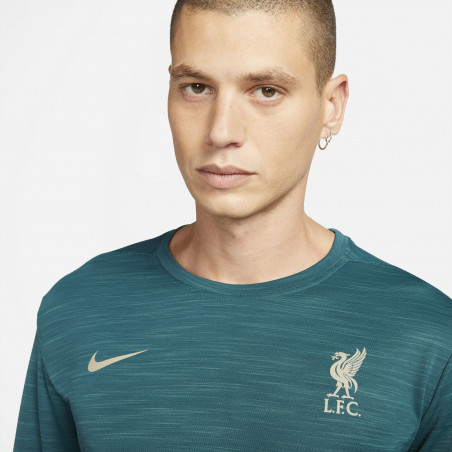 T-shirt manches longues Liverpool vert 2021/22