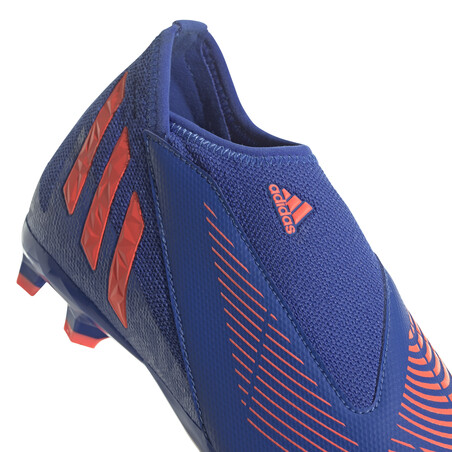 adidas Predator Edge.3 junior montante LaceLess FG bleu rouge