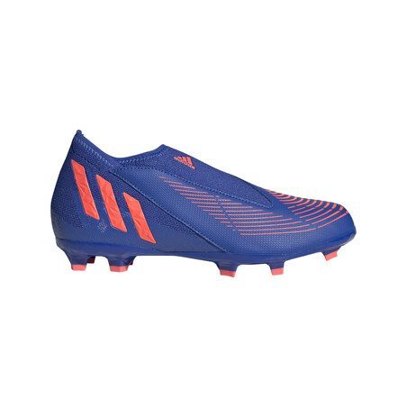 adidas Predator Edge.3 junior montante LaceLess FG bleu rouge