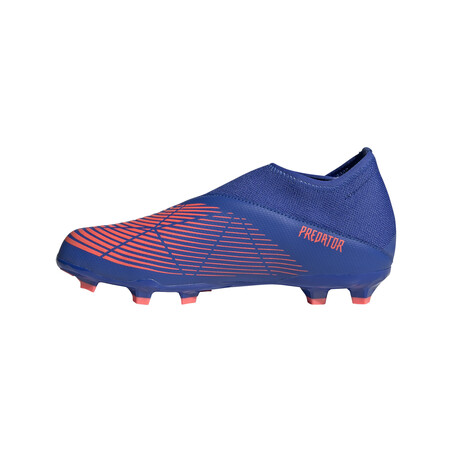 adidas Predator Edge.3 junior montante LaceLess FG bleu rouge