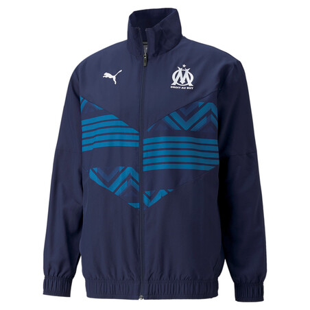 Veste avant match OM bleu 2021/22