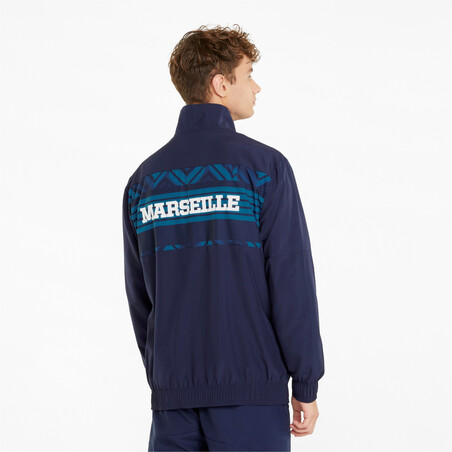 Veste avant match OM bleu 2021/22