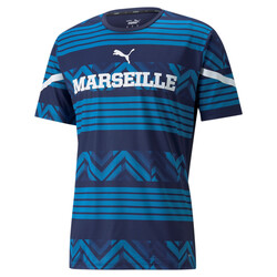 Maillot avant match OM graphic blanc 2021/22