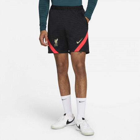 Short entraînement junior Liverpool noir rouge 2021/22