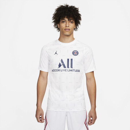 Maillot avant match PSG blanc 2021/22