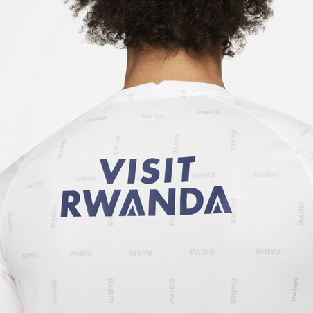 Maillot avant match PSG blanc 2021/22