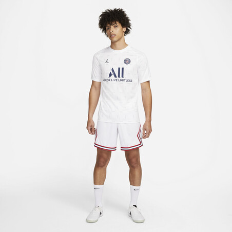 Maillot avant match PSG blanc 2021/22