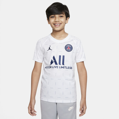 Maillot avant match junior PSG blanc 2021/22