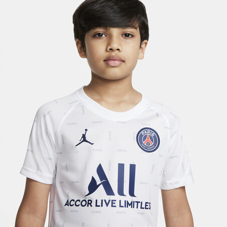 Maillot avant match junior PSG blanc 2021/22
