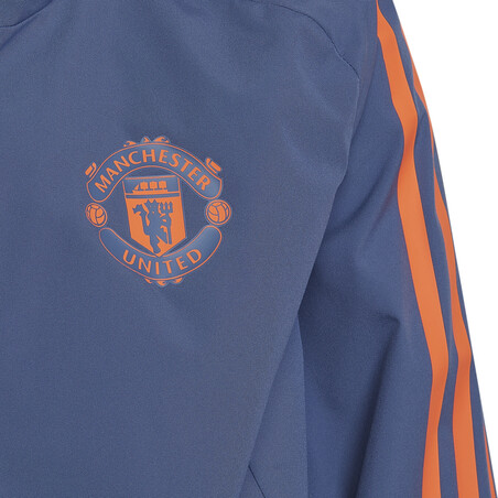 Veste imperméable junior Manchester United bleu orange 2022/23