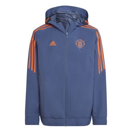 Veste imperméable junior Manchester United bleu orange 2022/23