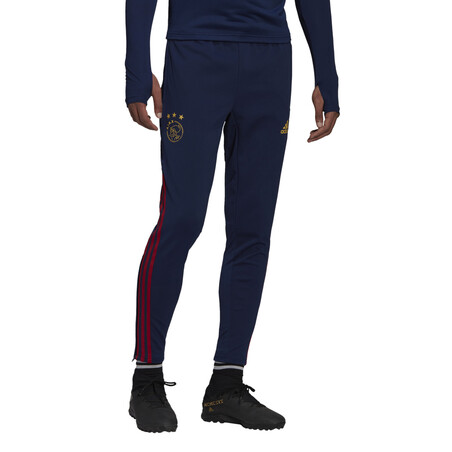 Pantalon surv tement Ajax Amsterdam bleu rouge 2022 23 sur Foot