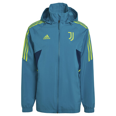 Veste imperméable Juventus bleu vert 2022/23