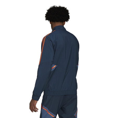 Veste survêtement Manchester United woven bleu orange 2022/23