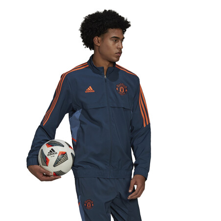 Veste survêtement Manchester United woven bleu orange 2022/23