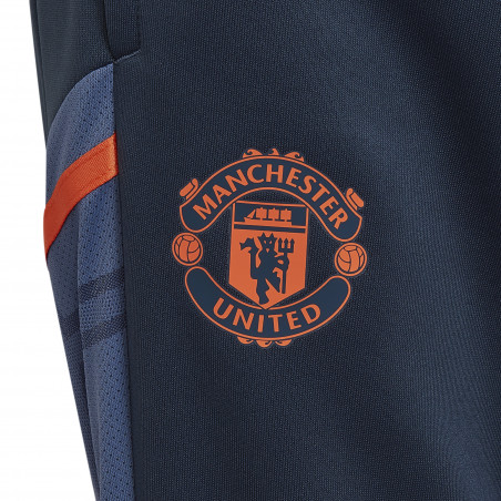 Pantalon survêtement junior Manchester United bleu orange 2022/23