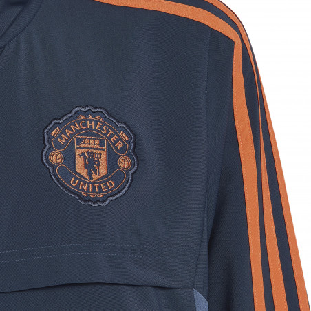 Veste survêtement junior Manchester United woven bleu orange 2022/23