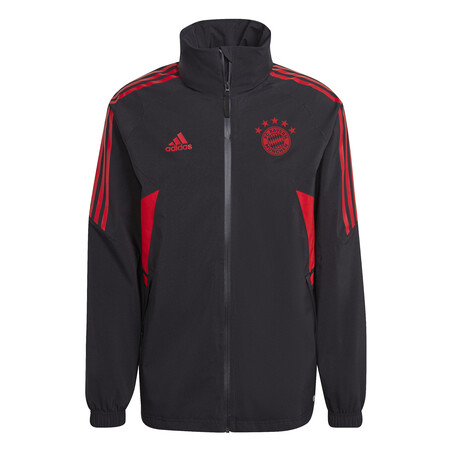 Manteau imperméable Bayern Munich noir rouge 2022/23