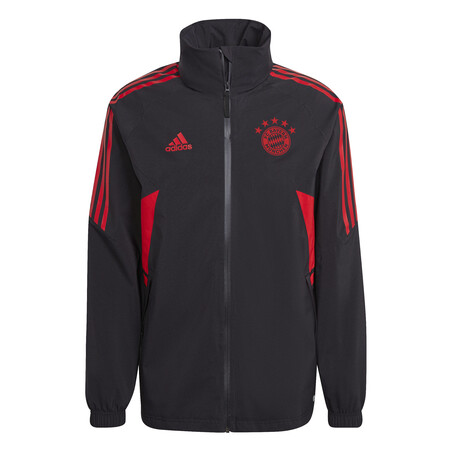 Manteau imperméable Bayern Munich noir rouge 2022/23