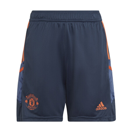 Short entraînement junior Manchester United bleu orange 2022/23