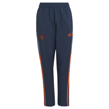 Pantalon survêtement junior Manchester United woven bleu orange 2022/23