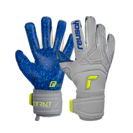 Gants gardien Reusch Attrakt Freegel Fusion gris bleu