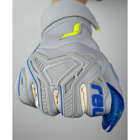 Gants gardien Reusch Attrakt Freegel Fusion gris bleu