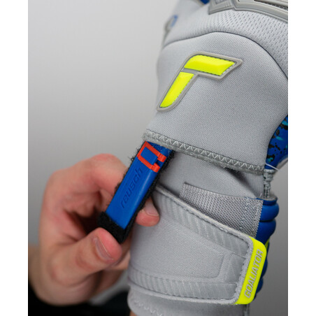 Gants gardien Reusch Attrakt Freegel Fusion Ortho-Tec Goaliator gris bleu