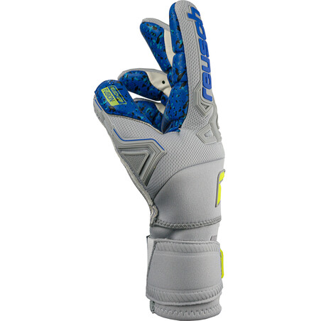 Gants gardien Reusch Attrakt Freegel Fusion Ortho-Tec Goaliator gris bleu