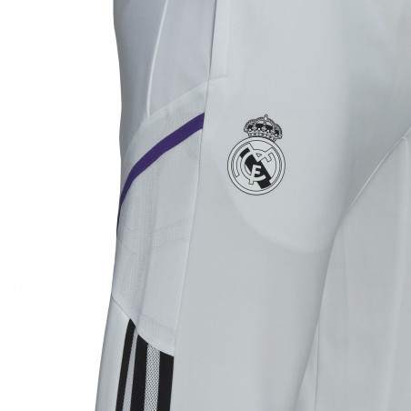 Pantalon survêtement Real Madrid blanc noir 2022/23